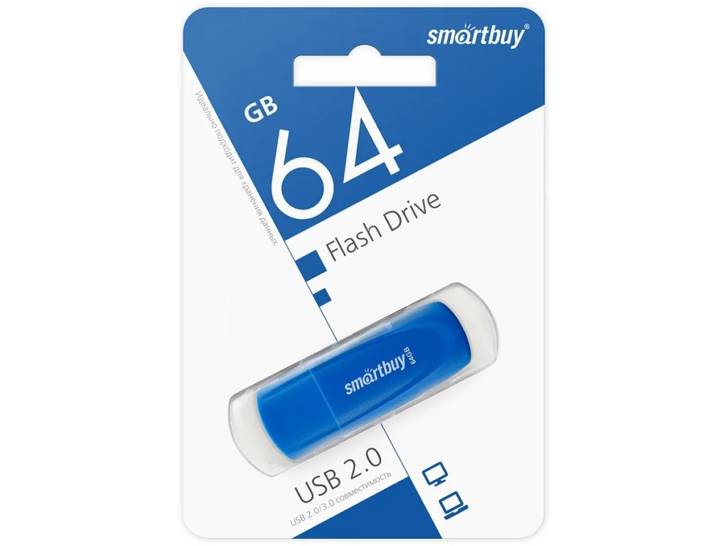 USB 64GB Smart Buy Scout синий