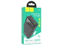Акк.внешн. HOCO J102A, 20000mAh, Cool, PD20W+QC3.0, цвет: чёрный (1/42)