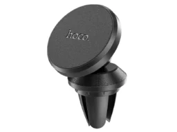Держатель HOCO CA81, Ligue, для смартфона, алюминий, воздуховод, магнитный, цвет: чёрный
