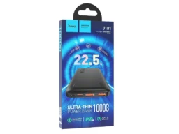 Акк.внешн. HOCO J101 Astute, 10000mAh, Cool, PD20 Вт, QC3.0, цвет: чёрный (1/66)