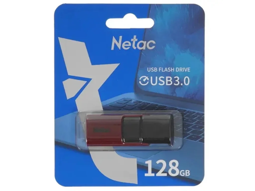 USB 3.0 128GB Netac U182 красный