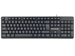Проводная клавиатура Defender Daily HB-162 RU,104 кнопки +FN, 1.8м, черный (1/20)