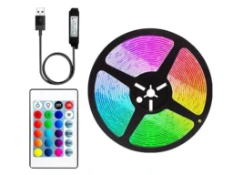 Лента светодиодная 5м. RGB с пультом 5050 блистер