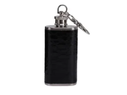 Фляжка (2oz) брелок под кожу крокодила, змеи