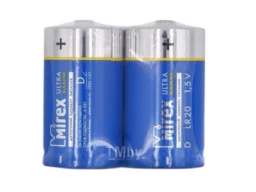 Элемент питания Mirex R20 / D 1,5V 2 шт (2/12/96), shrink