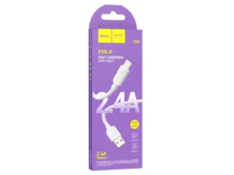 Кабель USB - 8 pin HOCO X96 Hyper, 1.0м, 2.4А, цвет: белый (1/31/310)