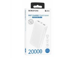 Акк.внешн. Borofone BJ55A Graceful, 20000mAh, пластик, 1 USB выход, цвет: белый (1/42)