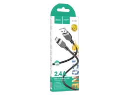 Кабель USB - микро USB HOCO X109 Energy, 2.0м, круглый, 2.4А, силикон, цвет: чёрный (1/31/310)