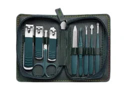 Набор маникюр № 40905 (9 предметов) в коженной сумочке