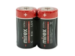 Элемент питания Mirex R14 / C 1,5V 2 шт (2/12/96), shrink