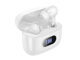 Наушники внутриканальные HOCO EQ2 Plus Thought, дисплей, bluetooth 5.4, микрофон, цвет: белый (1/14)