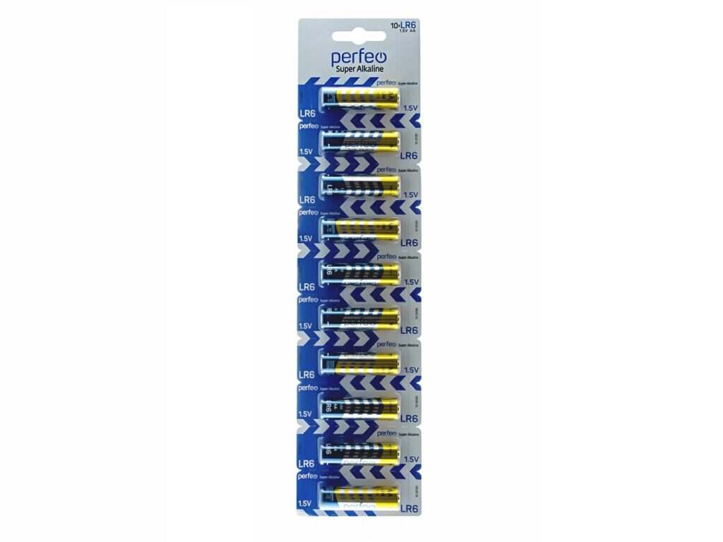 Элемент питания Perfeo LR6/10BL Super Alkaline Отрывной (10/100/800)