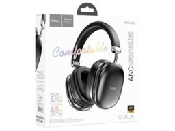 Наушники полноразмерные HOCO W35 Max Auspicious ANC, bluetooth 5.4, AUX, 800mAh, цвет: чёрный (1/40)