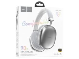 Наушники полноразмерные HOCO W35 Max Joy, bluetooth 5.3, AUX, цвет: серебряный (1/40)