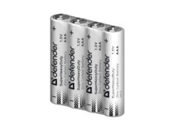 Элемент питания DEFENDER R03 ААА Zinc S4 (24/1200)