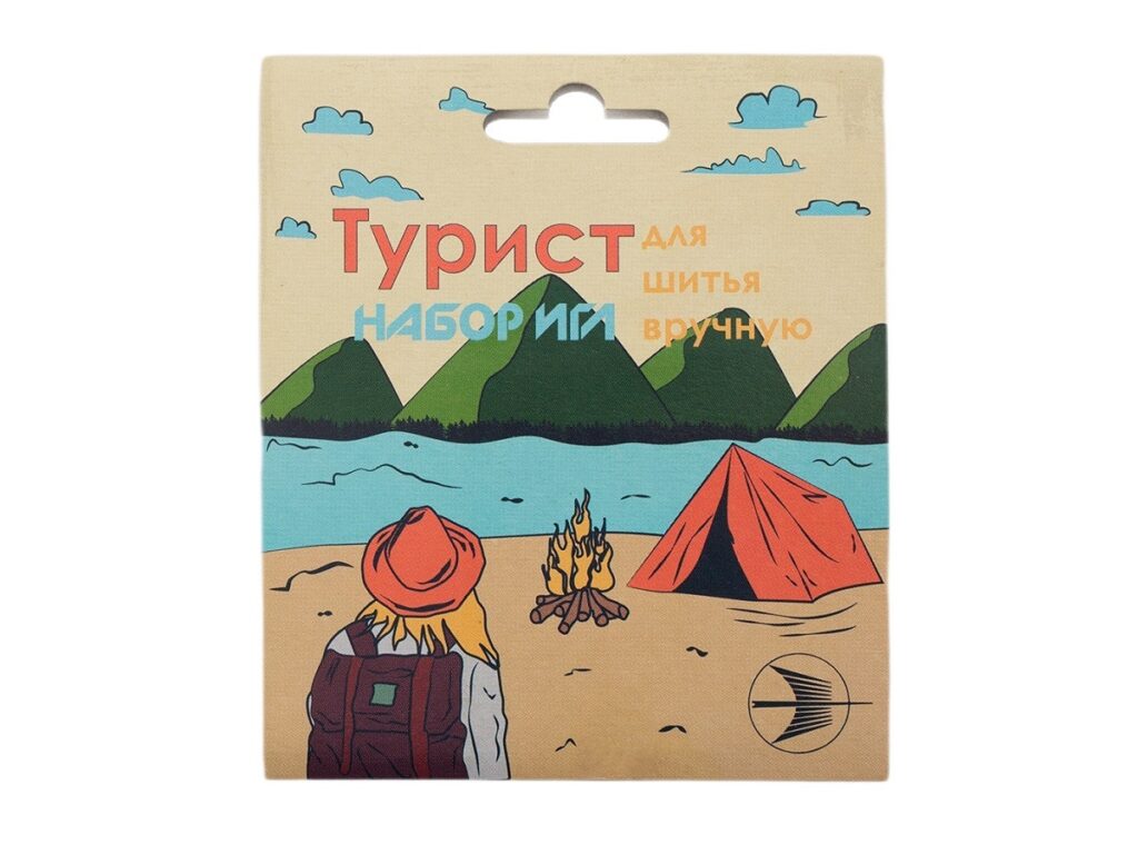 Швейный Набор игл "Турист" 15шт. Диаметр: 0,7-1,8 мм, Длинна: 35-80 мм(1/50/900)