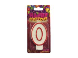 Свеча для торта цифра 0 (1/12/600)