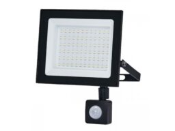 Прожектор светодиодный KRONUS 50 Вт 6500K IP44 220V, с датчиком движения холодный свет черный корпус