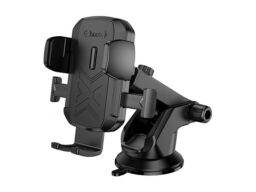 Держатель HOCO H65 Gamble, для смартфона, пластик, торпедо, цвет: чёрный (1/66)