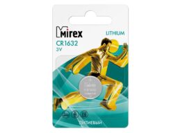 Элемент питания Mirex CR1632 3V 1 шт (1/60/360), ecopack