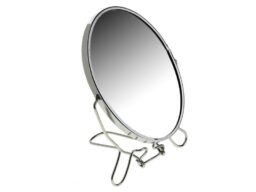 Зеркало Двухсторонне, с увеличением (метал) 8"