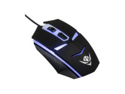 Мышь Nakatomi Gaming MOG-02U , черная , USB, игровая 4 кнопки+ролик, 7-ми цветная подсветка (1/4/48)