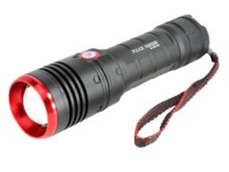 Фонарь в руку 02-А (P-90, Аккум. 1*26650 или 3*ААА, micro-USB, фокус)