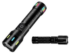 Фонарь в руку 2012 (PM10, Аккум. 1*18650 или 3ААА, Type-C, фокус, индикатор) один режим