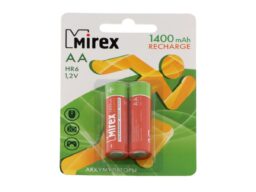 Аккумулятор Ni-MH Mirex HR6 / AA 1400mAh 1,2V 2 шт (2/20/100), ecopack BL-2