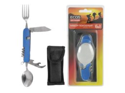 Многофункциональн.походный набор 6 в 1 ECOS TS-34 синий (1/12/48)
