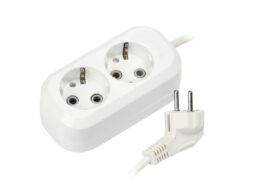 Удлинитель Smartbuy 2 гнезда 3 метра 16А/3,5кВт с заземлением ПВС 3х1,0 (SBE-16-2-03-Z) (1/40)