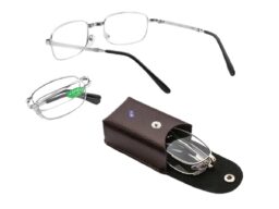 ОЧКИ Лупа № 7117 (раскладываются, чехол коженный) +2,5