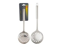 Шумовка из нержавеющей стали, NIMBUS, 33,5*11,2 см, овальная ручка с подвесом (1/12/144)