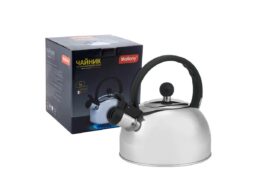 Чайник из нерж стали со свистком, 3,0л. DJA-3033 (капсульное дно) (1/6)