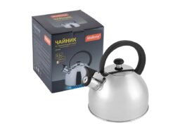 Чайник из нерж стали со свистком, 2,5л. "Opera" (зеркальная полировка) (1/12)