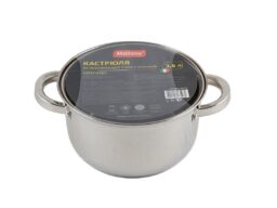 Кастрюля, Mediano, 3,6 л, д. 20 см, из нерж стали с крышкой, ручки из нерж стали, капсулир дно (1/6)