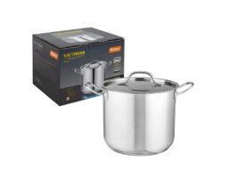 Кастрюля 7,1 л, Elegante, из нержавеющей стали со стальной крышкой (1/4)